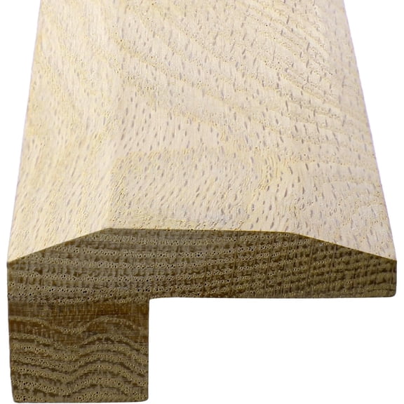 Solid Red Oak Interior Threshold Wood Overlap Doorways Reducer Threshold, 36 Inches Long (Right Angle Style)
