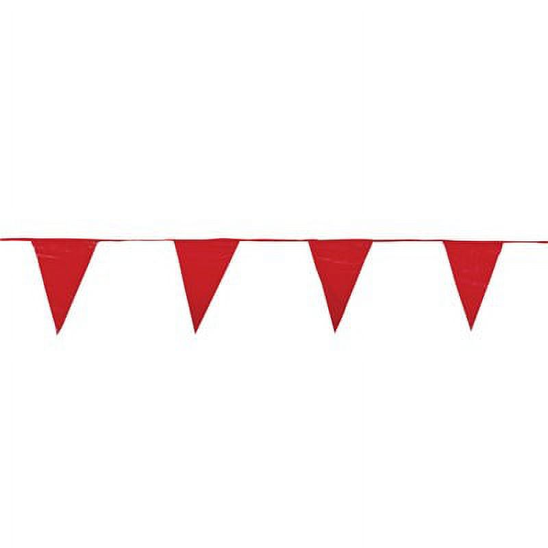 Solid Red Pennant Banner Flags String Triangle Bunting Flags ...