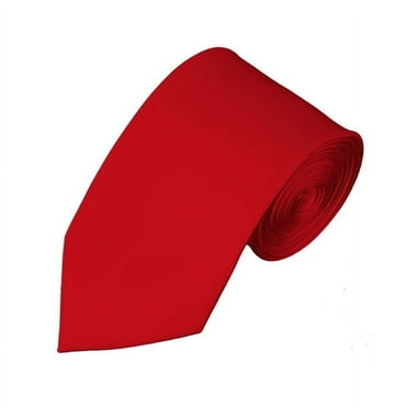 Solid Red Slim Men's Necktie