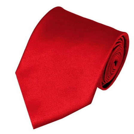 Solid Red Traditional Men's Necktie