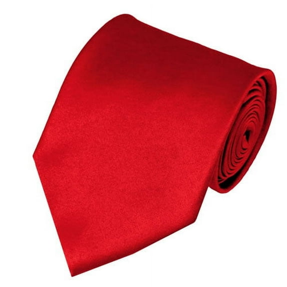 Solid Red Traditional Men's Necktie