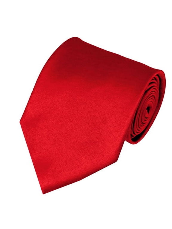 Solid Red Traditional Men's Necktie
