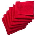 thumbnail image 1 of DII Basic Terry Collection Washable Red Solid Print Terry Dish Cloths (6 Count), 1 of 5