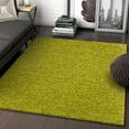 thumbnail image 1 of Solid Retro Modern Green Shag 7x10 (6'7'' x 9'10'') Area Rug Plain Plush Easy Care Thick Soft Plush Living Room Kids Bedroom, 1 of 8