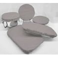 thumbnail image 1 of Solid Reusable Fabric Bowl and Casserole Pan Covers by Penny's Needful Things (5 Cover Set) (Gray), 1 of 1