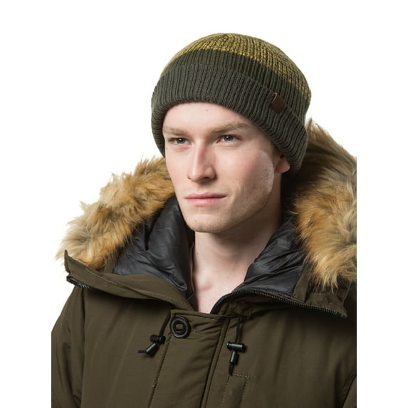 Solid Ribbed Design Knit Beanie