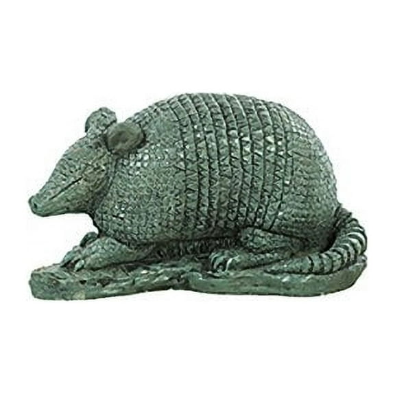Solid Rock Stoneworks Armadillo Statue 7in Tall Indigo Stain