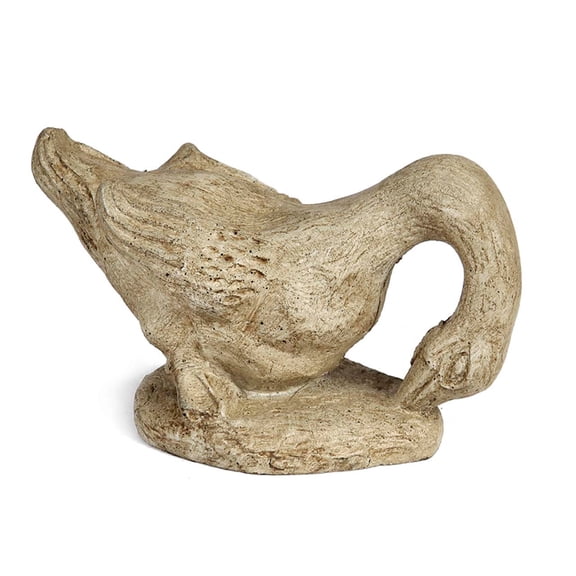 Solid Rock Stoneworks Baby Geese (Hungry) Concrete Statue, 5" Tall - Buff