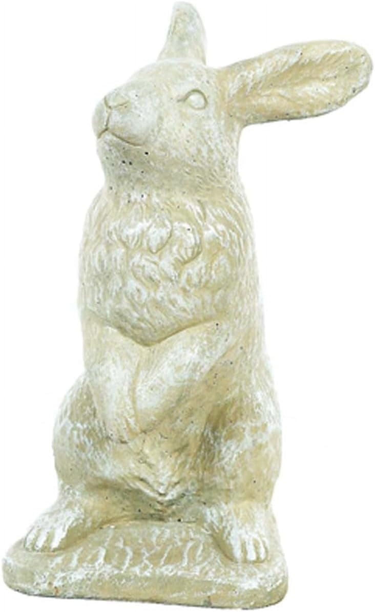 Solid Rock Stoneworks Begging Rabbit Concrete Statue, 15