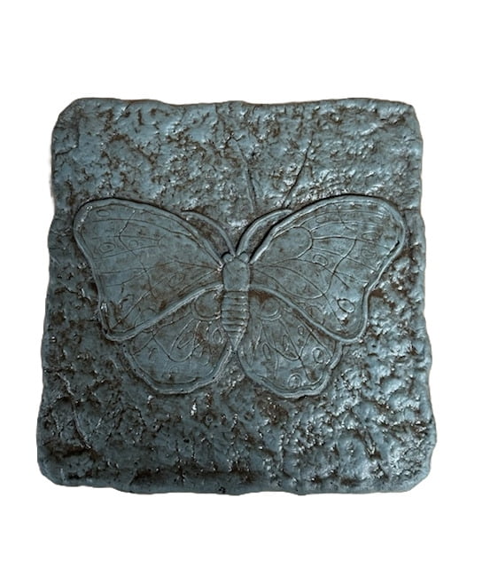 Solid Rock Stoneworks Butterfly Garden Stepping Stones, Concrete, Cypress, 12 x 12 inches