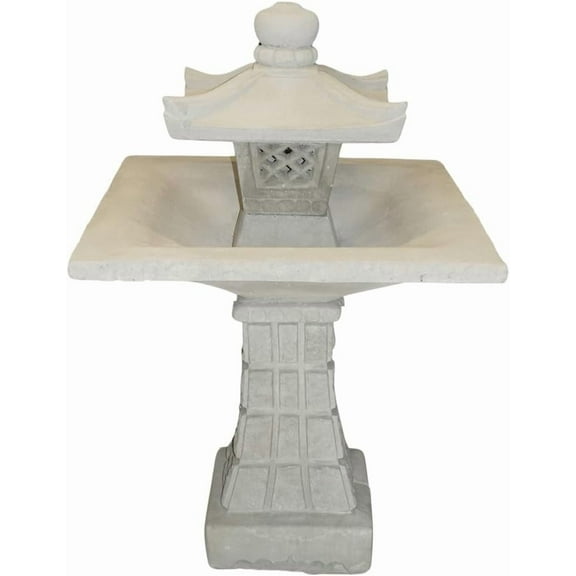 Solid Rock Stoneworks Cobble Stone Fountain - 42" Tall - Unfinished