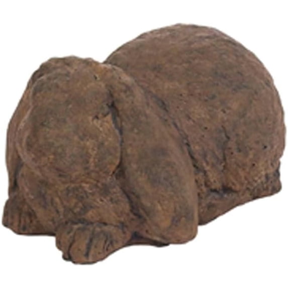Solid Rock Stoneworks Crouching Long Ear Bunny Concrete Statue, 6