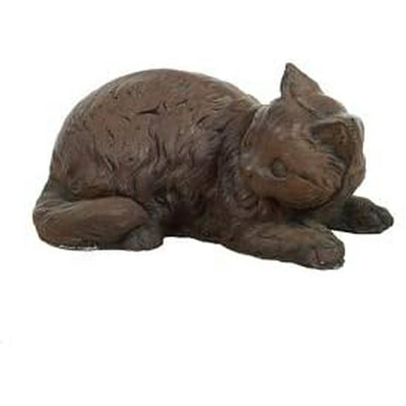 Solid Rock Stoneworks Curious Cat- 5" Tall- Mocha