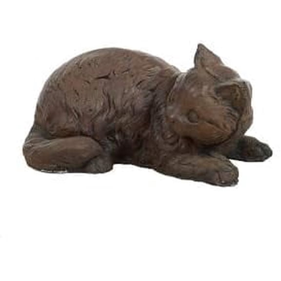 Solid Rock Stoneworks Curious Cat- 5" Tall- Mocha