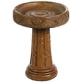 thumbnail image 1 of Solid Rock Stoneworks Dutch Birdbath - 22" Tall x 17" Diameter - Autumn Wheat, 1 of 2