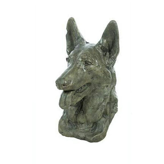 Solid Rock Stoneworks German Shepherd Bust- 14" Tall