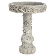 Solid Rock Stoneworks Hummingbird Birdbath- 27" Tall- PreAged