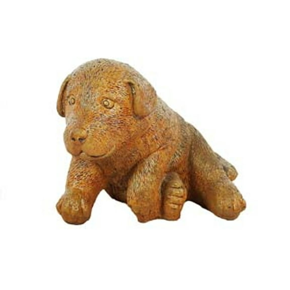 Solid Rock Stoneworks Lab Puppy- 7" Tall- Autumn Wheat Color