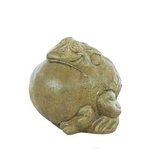 Solid Rock Stoneworks Large Fat Frog- 8in Tall- Sage