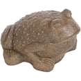 thumbnail image 1 of Solid Rock Stoneworks Large Frog Fountain Animal, 6" Tall, Aged Pine Color, 1 of 2