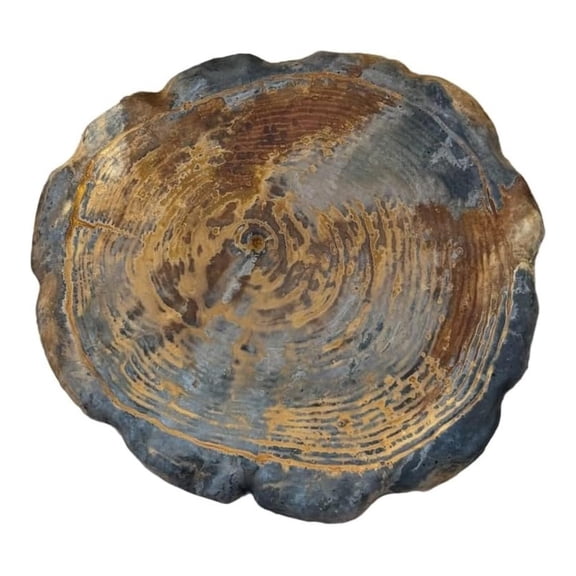 Solid Rock Stoneworks Large Log Stepping Stone, Decorative Garden Accent