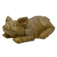thumbnail image 1 of Solid Rock Stoneworks Laying Pig Looking Up- 5in Tall- Autumn Wheat, 1 of 1