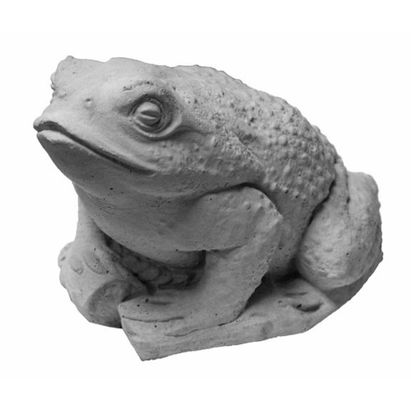 Solid Rock Stoneworks Lily Frog Concrete Statue, 5" Tall, Unstained