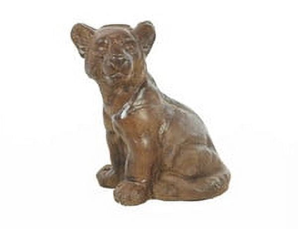 Solid Rock Stoneworks Lion Cub Concrete Statue, 10
