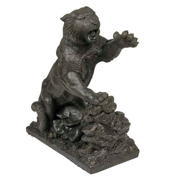 Solid Rock Stoneworks Lioness Concrete Statue, 32" Tall, Graphite Color