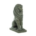 Solid Rock Stoneworks Majestic Lion Concrete Statue, 31" Tall, Pre Aged
