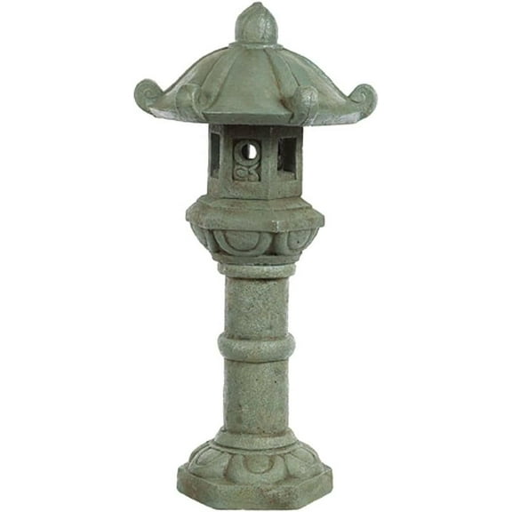 Solid Rock Stoneworks Mayumi Garden Lantern - 40" Tall- Cypress