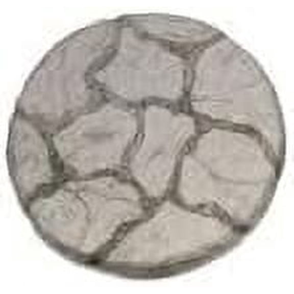 Solid Rock Stoneworks Round Mortared Stepping Stone-12in Dia- PreAged