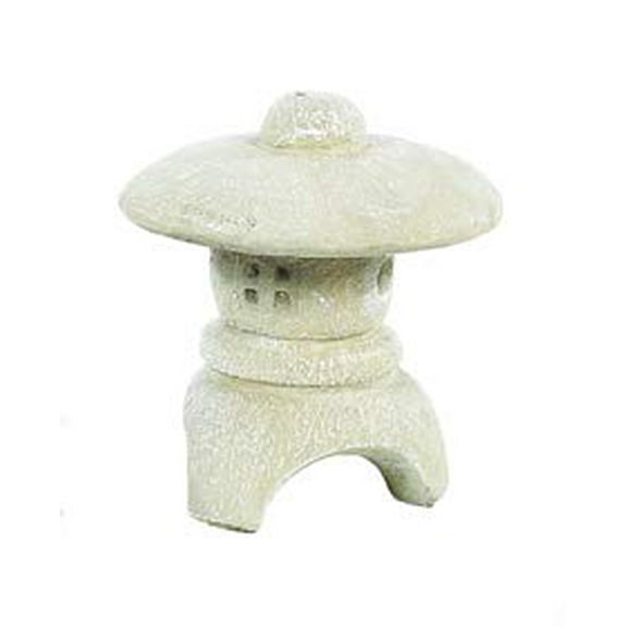 Solid Rock Stoneworks Shikoku Lantern- 13" Tall x 12" w x 12" Dia- Desert Sand