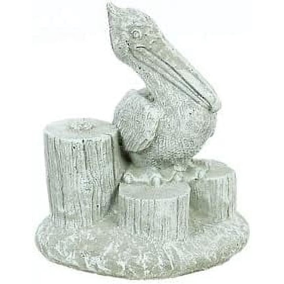 Solid Rock Stoneworks Sm Pylon Pelican - 10" Tall x 9" w x 8" d - Marble Tone