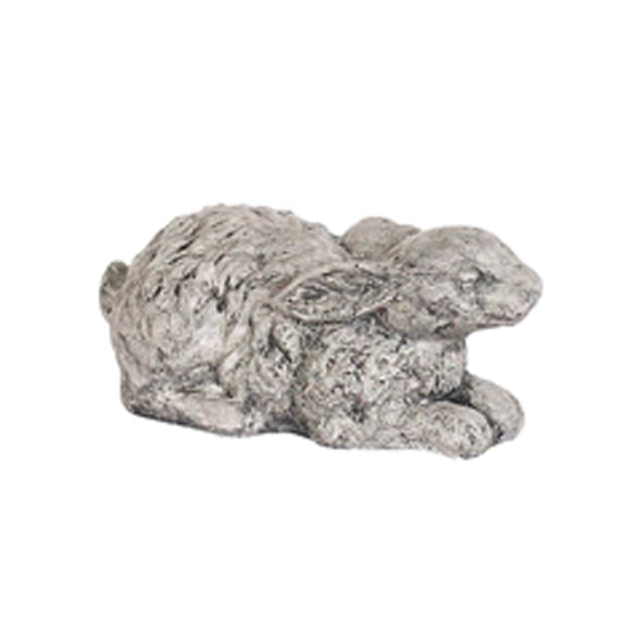 Solid Rock Stoneworks Small Laying Bunny- 3" Tall- Pre Aged