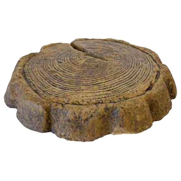 Solid Rock Stoneworks Small Log Stepping Stone- Espresso
