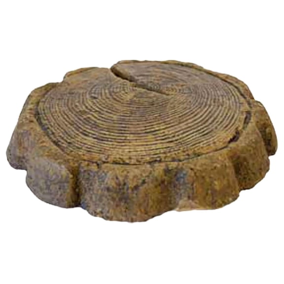 Solid Rock Stoneworks Small Log Stepping Stone- Espresso
