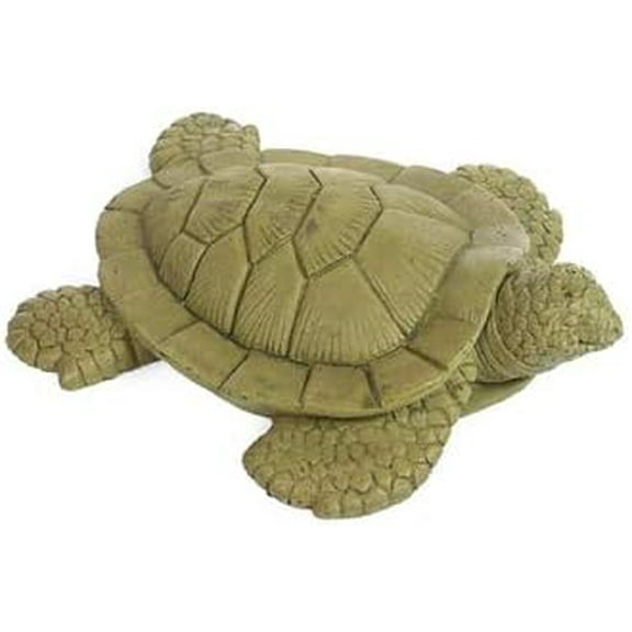 Solid Rock Stoneworks Small Sea Turtle - 5" Tall - Pine Moss