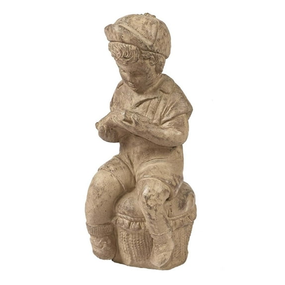 Solid Rock Stoneworks Story Boy- 17" Tall x 6" w x 6" Dia- Desert Sand