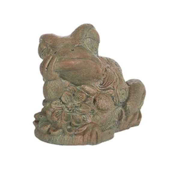 Solid Rock Stoneworks Thinking Frog-7in Tall- Verde