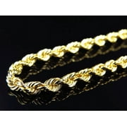 JEWELRY UNLIMITED Solid Rope Chain 6MM 14K Yellow Gold 18"-30"-20"