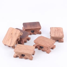 Solid Rosewood Desktop Display Riser Base for Small Stones and Figurines