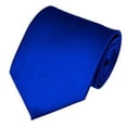 thumbnail image 1 of Solid Royal Blue X-Long Men's Necktie, 1 of 4