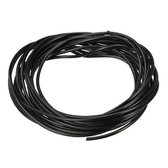 Solid Rubber Cord Tubing 10ft 1.5mm Dia Black Rubber Tube for DIY Craft Making