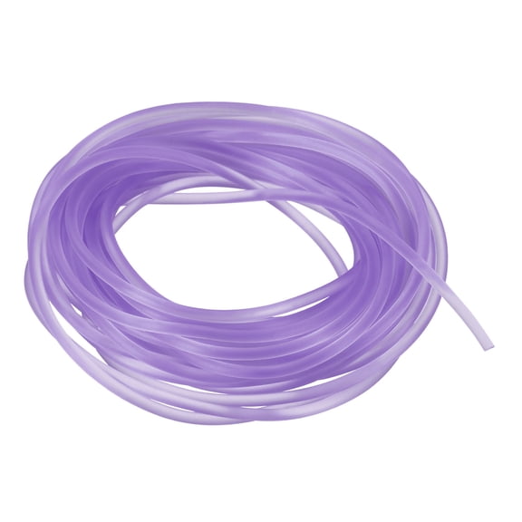 Uxcell 1Pcs Solid Rubber Cord Tubing 0.08" x 16ft Purple Rubber Tube for DIY Craft Beading Necklaces Bracelet