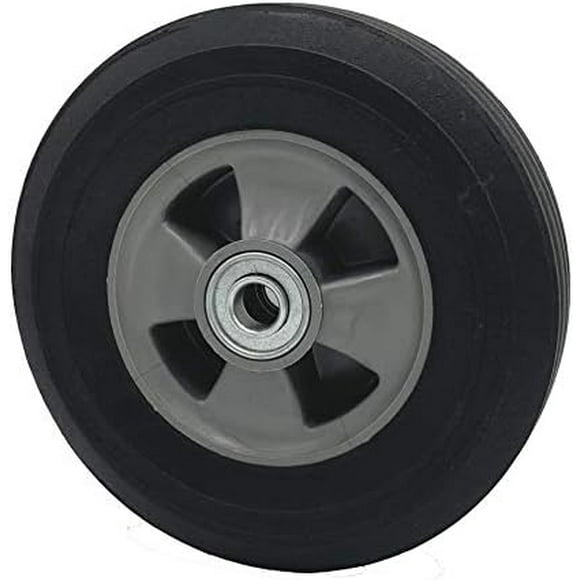 Solid Rubber Hand Truck Wheel 8" X 2.25" - 5/8 axle Size - Flat Free Solid Rubber Replacement tire for Hand Truck, cart, Power Washer, Dolly, Compressor - 550 lbs. (8")