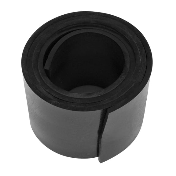 Solid Rubber Sheet 2" Wide, 3' Length, 1/8" Thick - S 18-0236