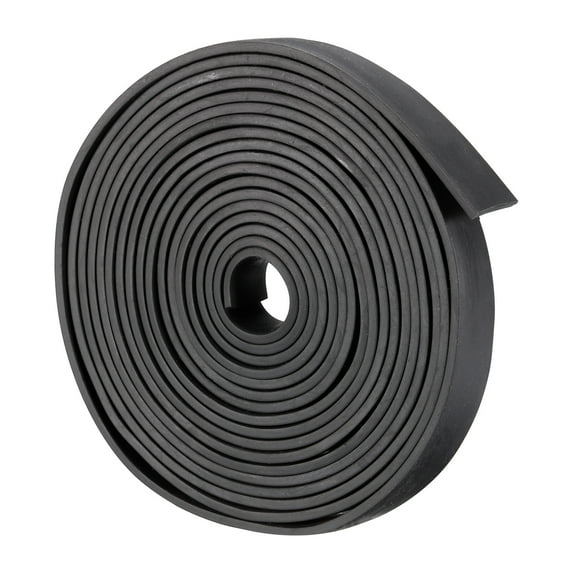 Solid Rubber Strips Neoprene Sheets Rolls 1/8"T x 0.59"W x 236.22"L, DIY Rubber Gasket Sealing Padding