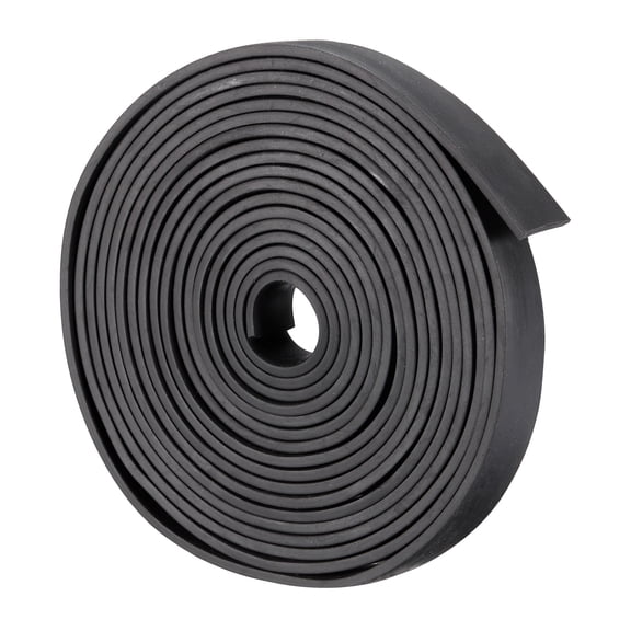 Solid Rubber Strips Neoprene Sheets Rolls 1/8"T x 0.59"W x 78.74"L, DIY Rubber Gasket Sealing Padding