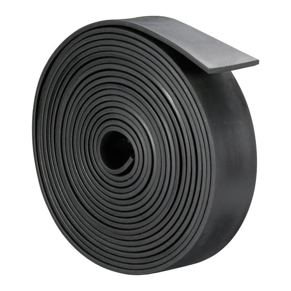 Solid Rubber Strips Neoprene Sheets Rolls 1/8"T x 1.18"W x 236.22"L, DIY Rubber Gasket Sealing Padding